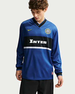 e982☆NIKE INTERスポーツロングTシャツ180-96Aサイズ Inter Milan Energy Third Men's Nike Dri-FIT Football Long-Sleeve